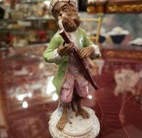 Meissen Style Porcelain Monkey Bandmate 